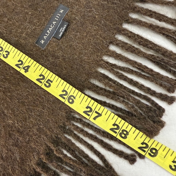 BABY ALPACA Fringed Scarf From Peru. SUPER-SOFT!! - Picture 4 of 6